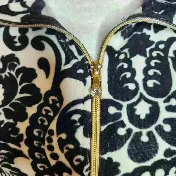 Onque Casual women's soft terry zip up lightweight jacket size petite medium - Picture 3 of 6